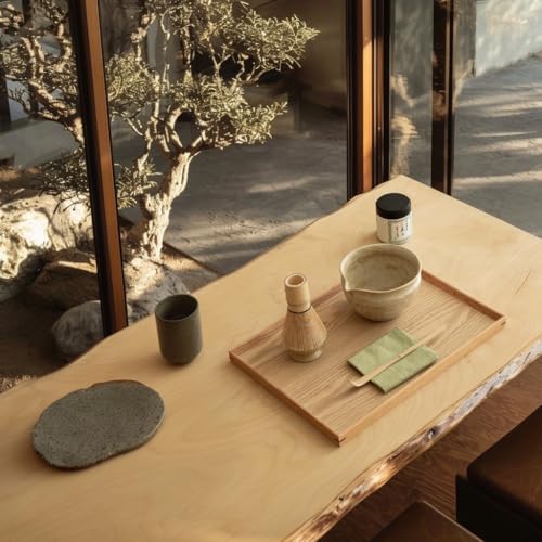 Matcha Set with Handmade Ceramic Bowl & Bamboo Whisk