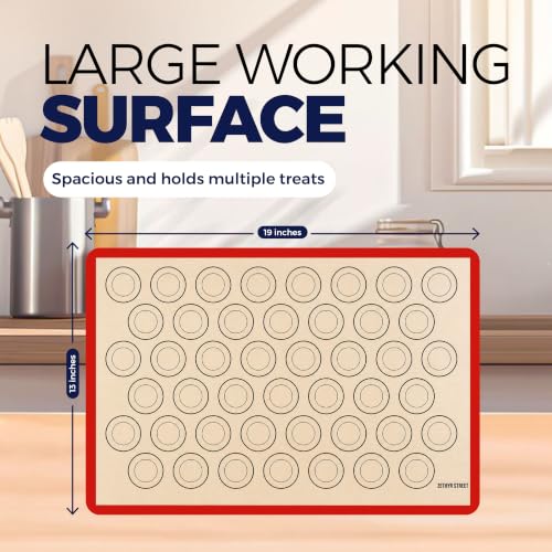 Macaron Baking Mat Silicone Non Stick (3 Count)