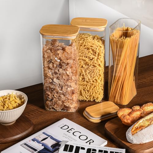 71oz 2.2Qt Rectangle Glass Storage Containers with Lids 3 (3 Count)