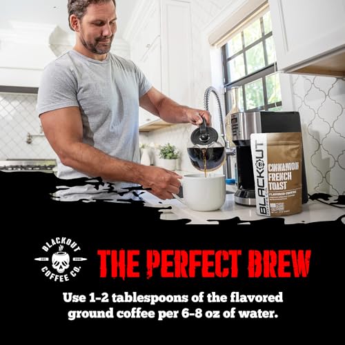 Blackout Coffee Cinnamon French Toast Flavored Ground Coffee (12 Ounce)