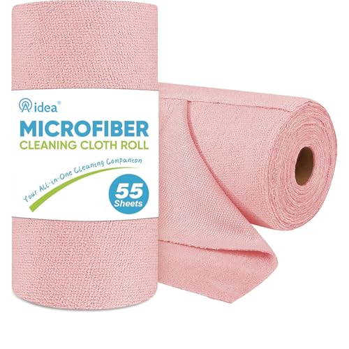 Microfiber Cleaning Cloth Roll (55 Count)