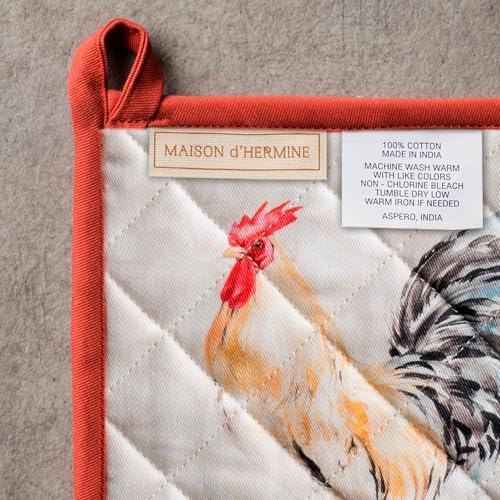 100% Cotton Oven Mitt & Pot Holder Set