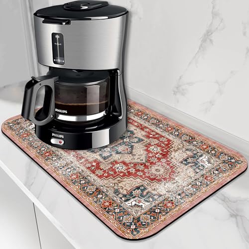 Dish Drying Mat for Kitchen Counter Absorbent Dish Coffee Mat 16"X24"