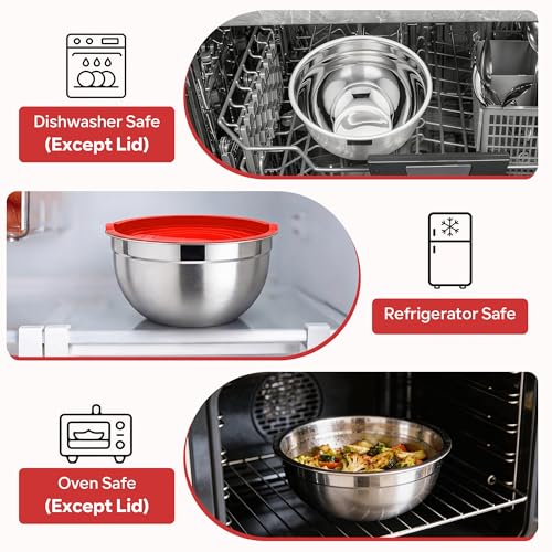 Mixing Bowls with Lids Set (5 Count)