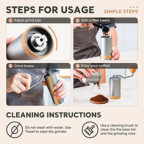 Manual Coffee Grinder Adjustable Setting