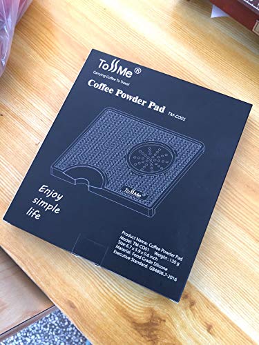 Espresso Tamping Mat I Food Safe Rubber Coffee Tamper Mat I Portafilter Mat For Baristas I Coffee Tamp Mat I Waterproof