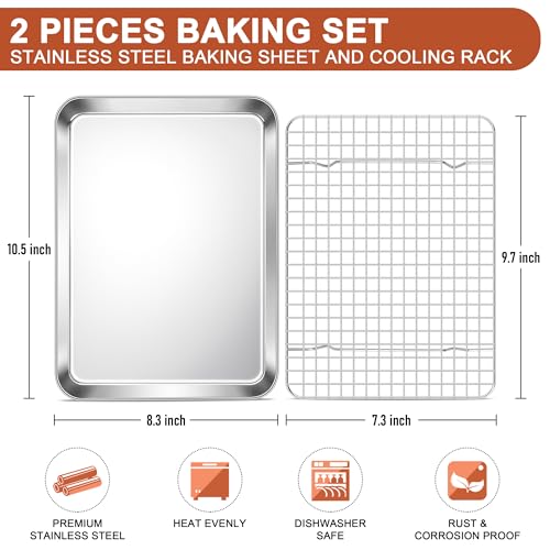 Baking Sheet with Wire Rack Set (2 Count)