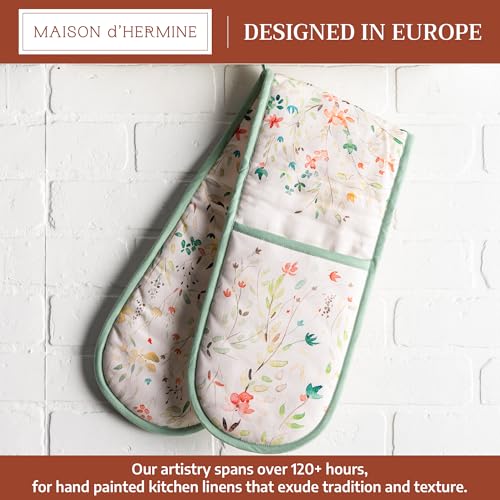 Double Oven Mitts 100% Cotton Double Oven Glove