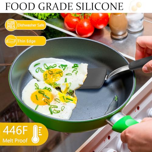 2 Pcs Mini Silicone Cookie Brownie Spatula (2 Count)