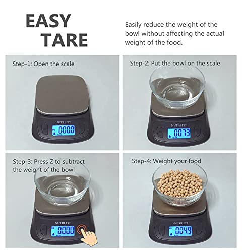 Kitchen Scales Digital Food Scale Cooking in Grams & Ounces Black