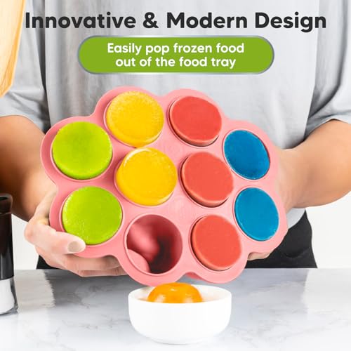 Silicone Food Freezer Trays with Lid