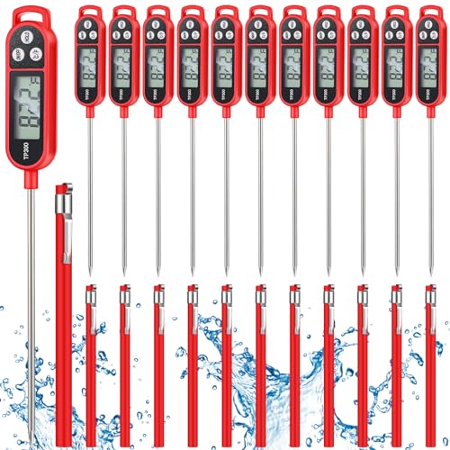 12 Pcs Meat Food Thermometer Food with Probe (6 Count)