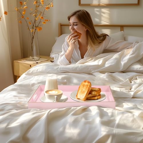 Pink Decorative Tray for Coffee Table