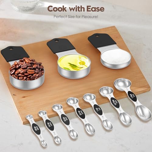 Magnetic Measuring Cups and Spoons Set (15 Count)