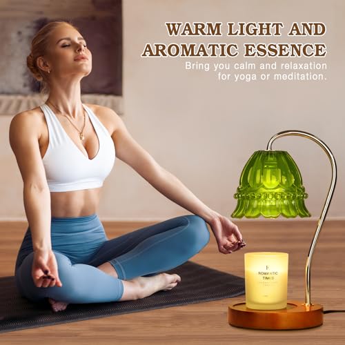 Flower Candle Warmer Lamp with Timer