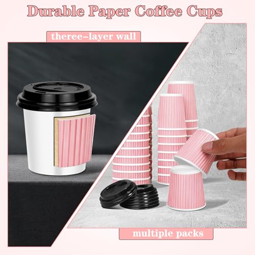 4 oz Espresso Cups with Lids (100 Count)