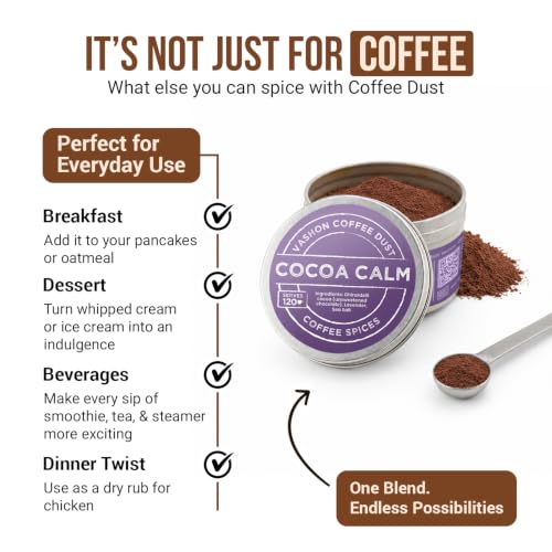 Coffee Dust Cocoa Calm Flavoring Powder (2 Ounce)