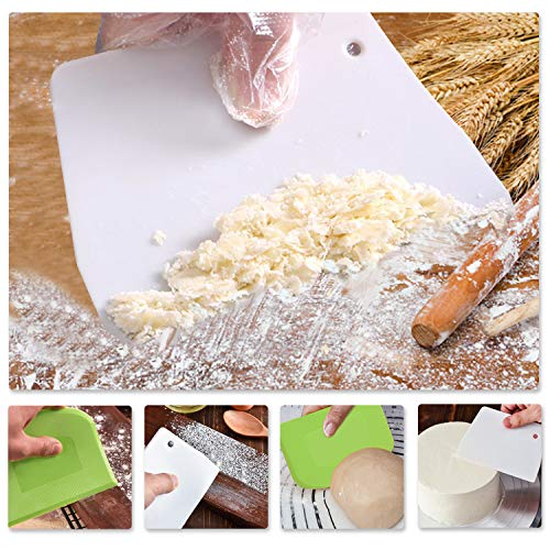Plastic Cutting Bread Scraper Tool Pastry Knife Dough Cutter Bread Bow Bench Knife (2 Count)