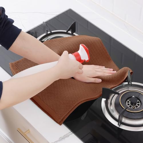 100% Cotton Waffle Weave Kitchen Dish Towels 4 (4 Count)