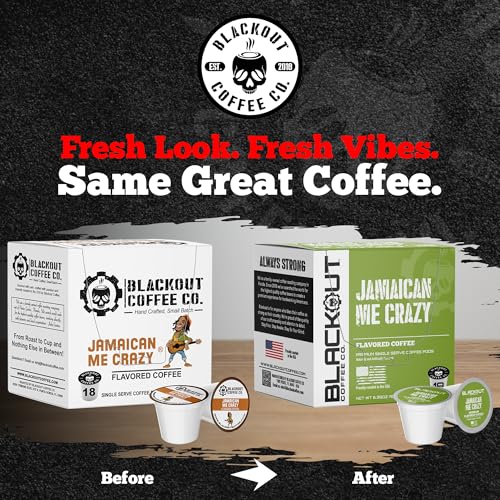 Blackout Coffee Jamaican Me Crazy Flavored Coffee Pods (18 Count)