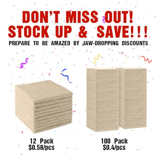 Microfiber Cleaning Cloth 100PK (100 Count)