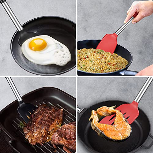 Silicone Spatula and Cooking Spoon (5 Count)