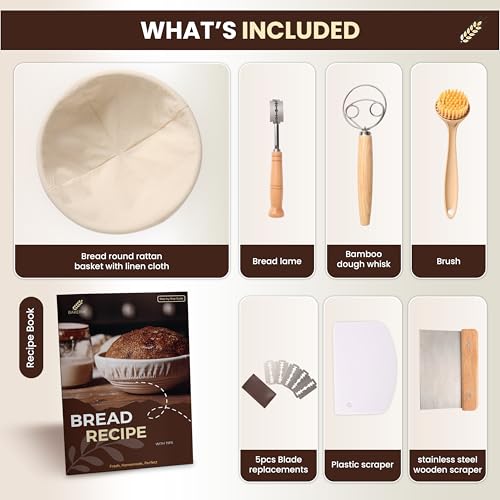 9" Sourdough Bread Proofing Basket Kit