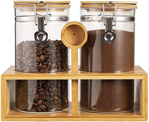 Coffee Container with Shelf (2 count)