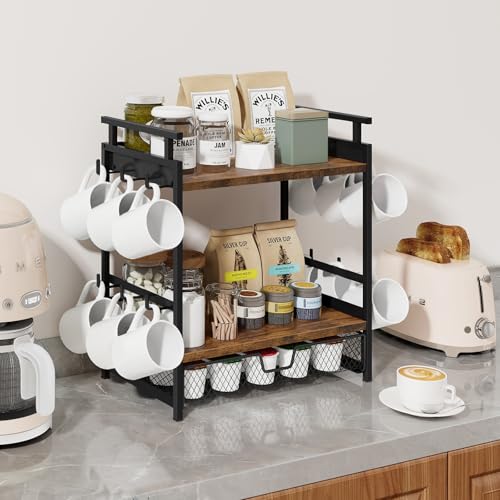 Coffee Bar Organizer for Countertop