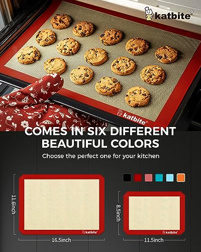 Silicone Baking Mat Set of 3 Red