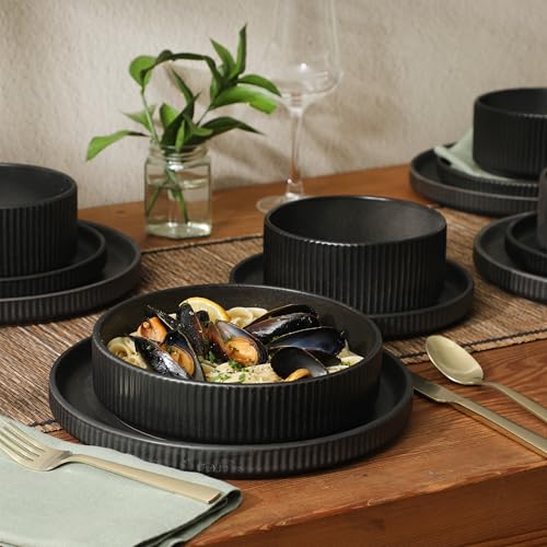 Deerfield 16 Piece Stoneware Dinnerware Set