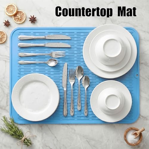 Silicone Dish Drying Mat for Multiple Usage