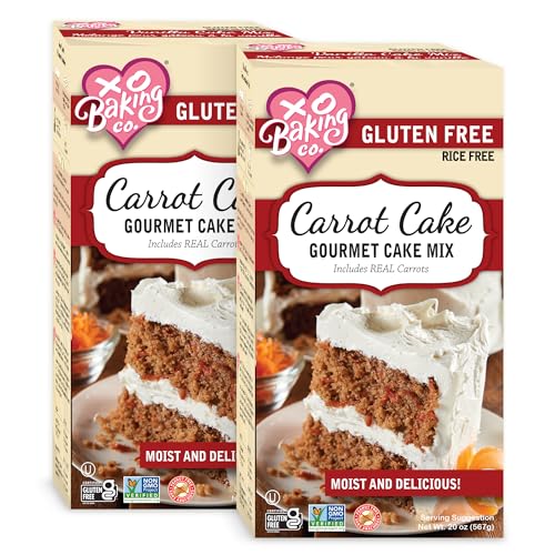 Gluten Free Carrot Cake Gourmet Cake Mix; Contains Real Carrots; Non
