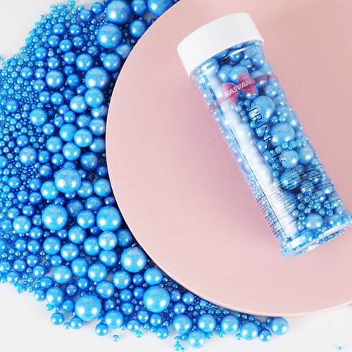 Royal Blue Pearl Sugar Sprinkles (4.58 Ounce)