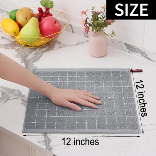 100% Cotton Terry Kitchen Dish Cloths (6 Count)