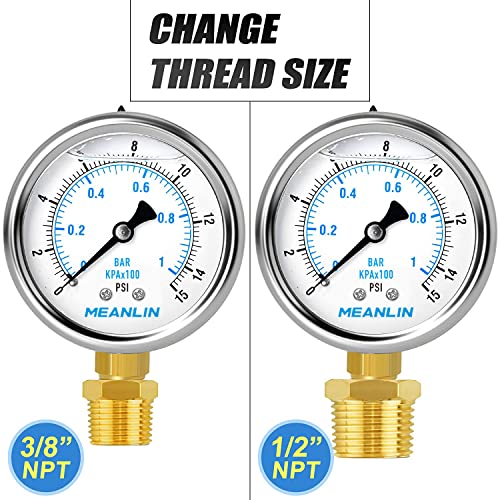 0~15Psi Stainless Steel 1