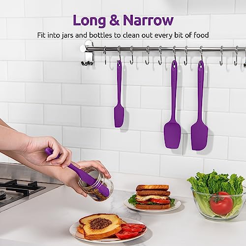 Silicone Spatula Set 600°F High Heat Resistant (4 Count)
