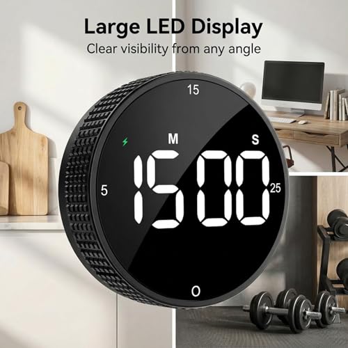 Rechargeable Magnetic Kitchen Timer