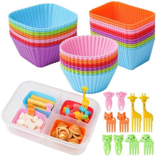Silicone Lunch Box Dividers (46 Count)