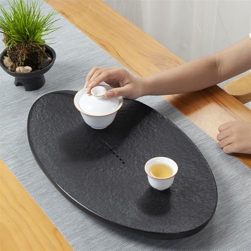 Tea Set Goldstone Tea Tray Round Stone Tea Sea On The Tea Table Home Simple Kung Fu Tea Sets Tea Table Original Stone Dry Brewing Table Chinese Tea Set