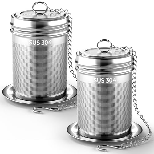 2 Pack Reinmoson 304 Stainless Steel Tea Infuser for Loose Leaf Tea (2 Count)