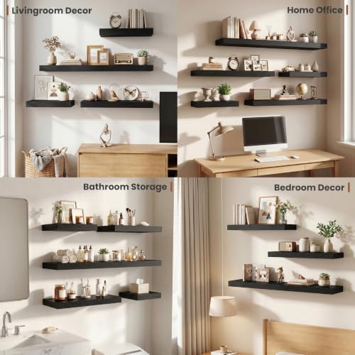 Deep Floating Shelves 40x12” Set of 2 (2 Count)