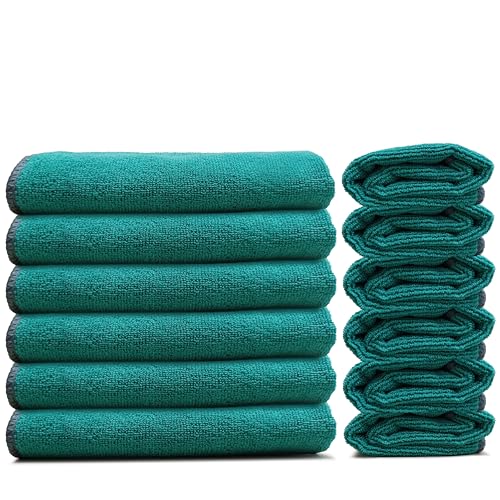Premium Microfiber Cleaning Cloth 16"x16" (12 Count)