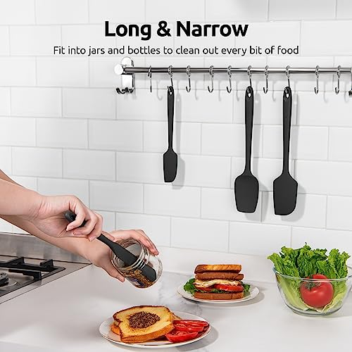 Silicone Spatula Set with 600 Degrees Fahrenheit Heat Resistant