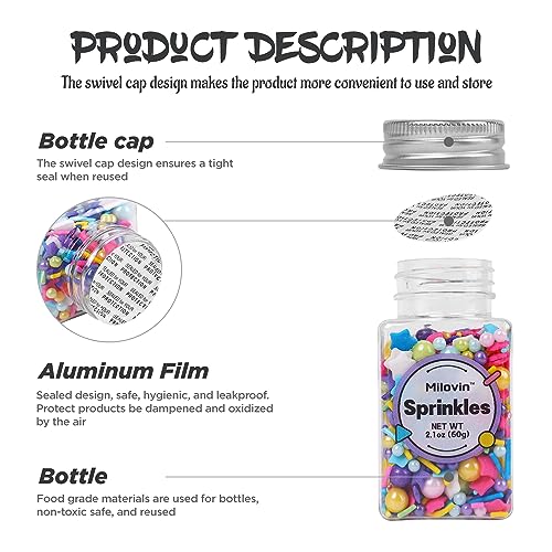 Pink and Purple Sprinkles (4.23 Ounce)