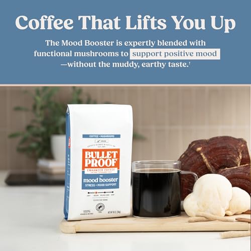 Mood Booster Medium Roast Mushroom Ground Coffee (10 Ounce)