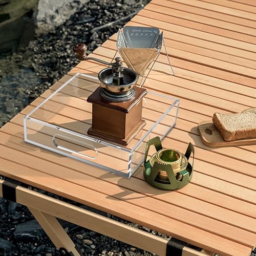 Acrylic Serving Tray with Handles