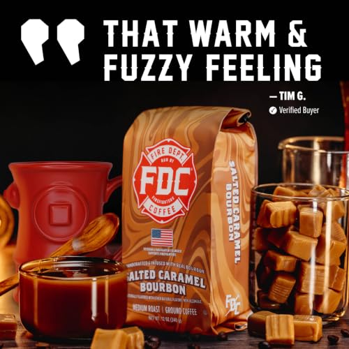 Salted Caramel Bourbon Infused Ground Coffee (12 Ounce)
