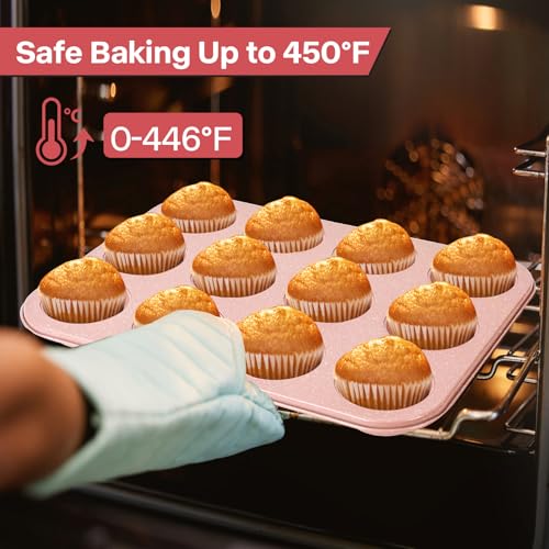 2 Pack Pink Nonstick Muffin Pans (2 Count)
