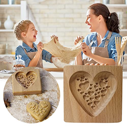 Wooden Cookie Biscuit Mold
